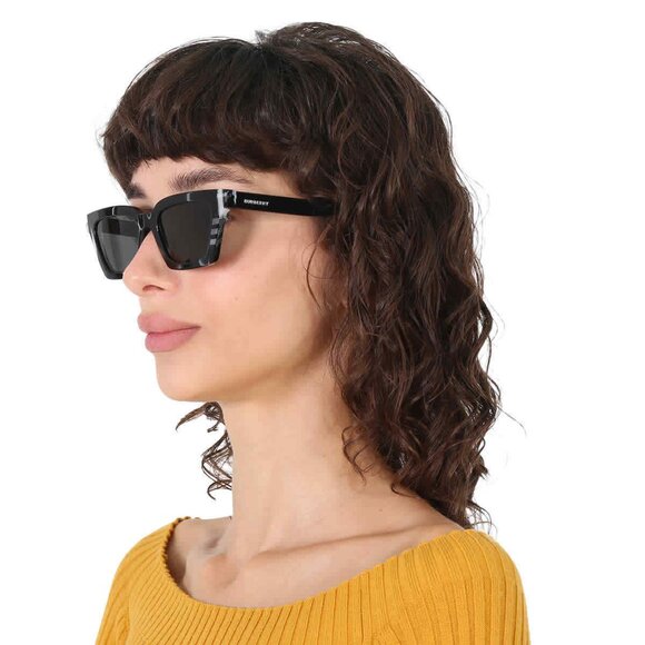 Burberry Black Womens Square Sunglasses Brand New